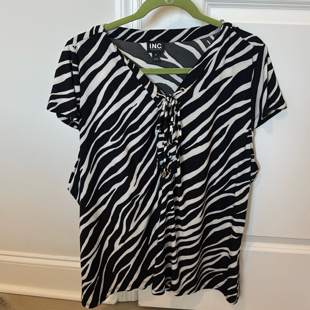 Worn once INC top